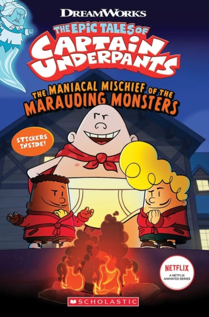 Captain Underpants: Maniacal Mischief of the Marauding Monsters (with stickers)-9781338865561